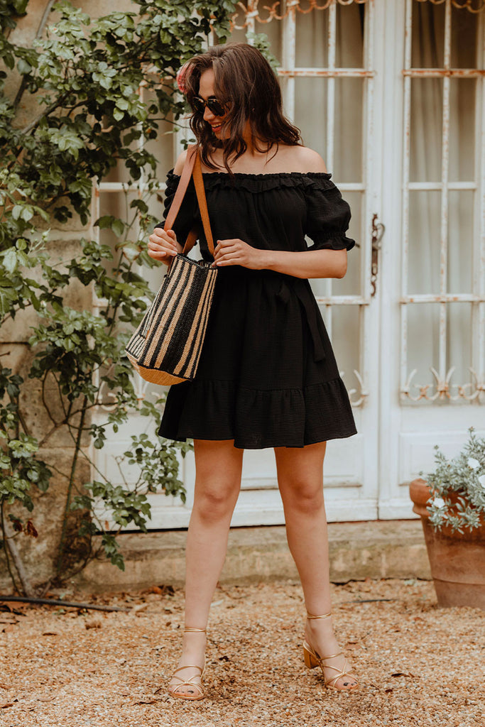 Robe Petra Noir Coton