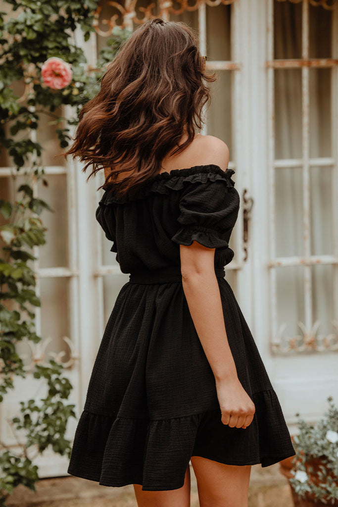 Robe Petra Noir Coton