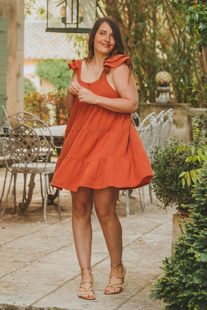 Robe Louana Argile Coton
