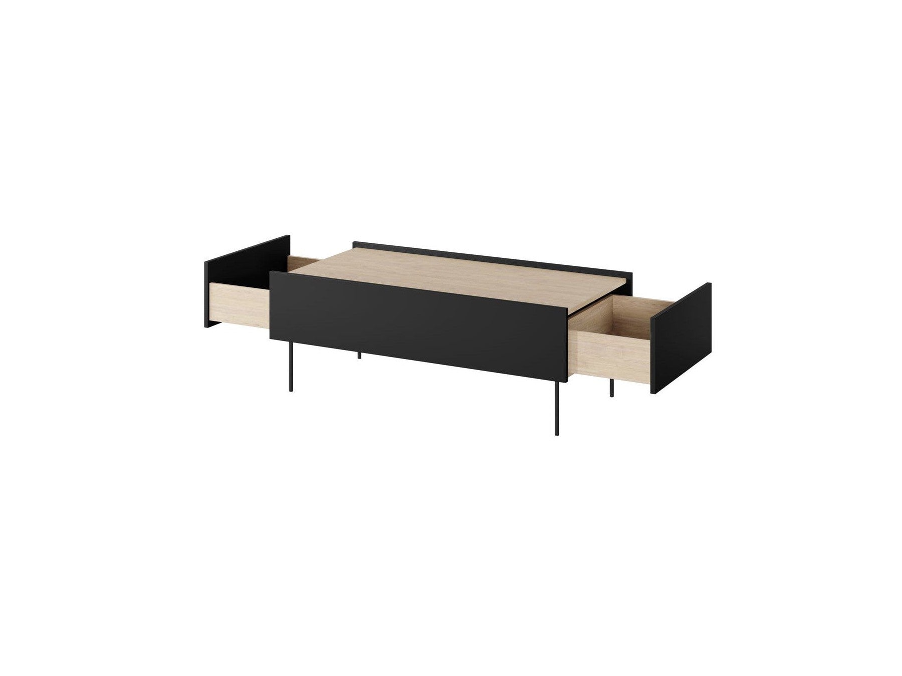 Atlas - Table Basse Avec 2 Tiroirs
