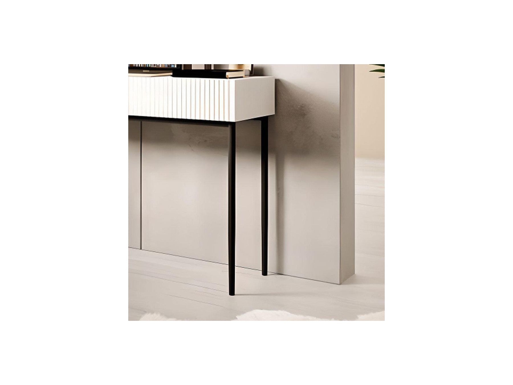 Kasha - Console 2 Tiroirs - Pieds Noirs