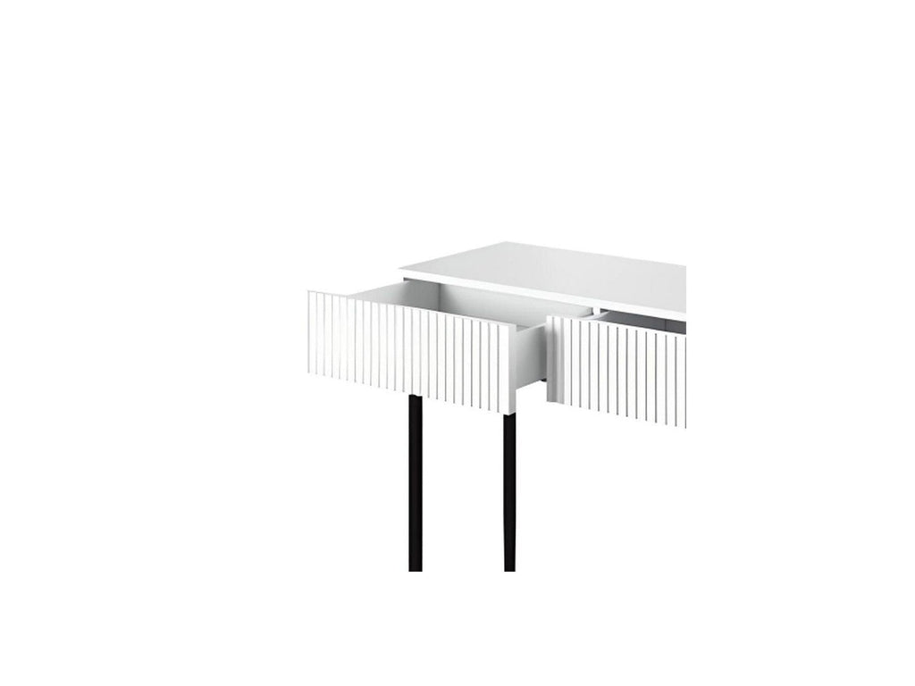 Kasha - Console 2 Tiroirs - Pieds Noirs