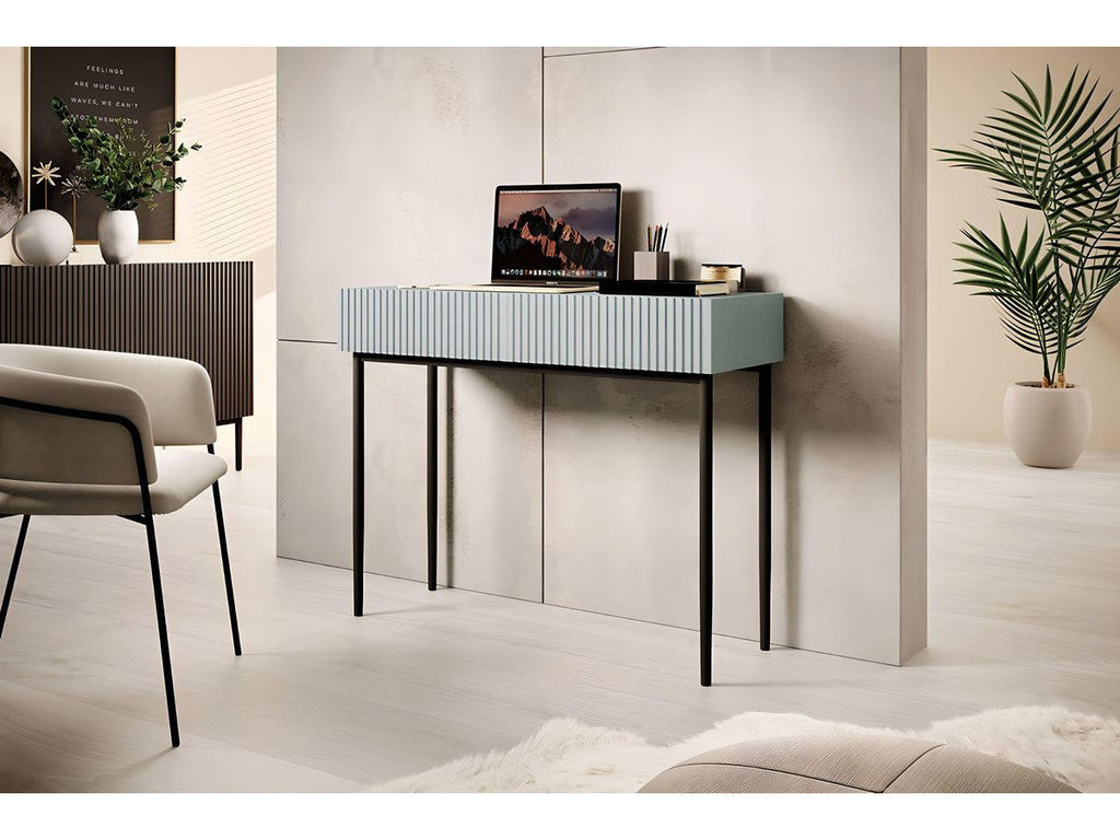 Kasha - Console 2 Tiroirs - Pieds Noirs