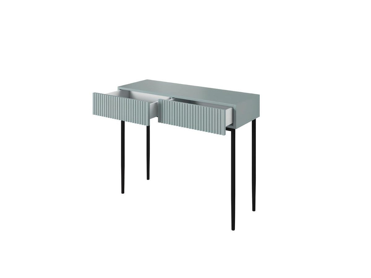Kasha - Console 2 Tiroirs - Pieds Noirs