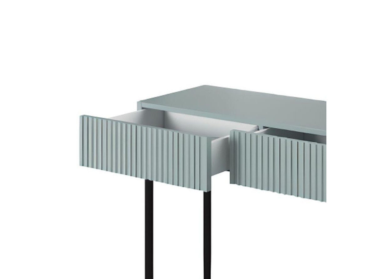 Kasha - Console 2 Tiroirs - Pieds Noirs