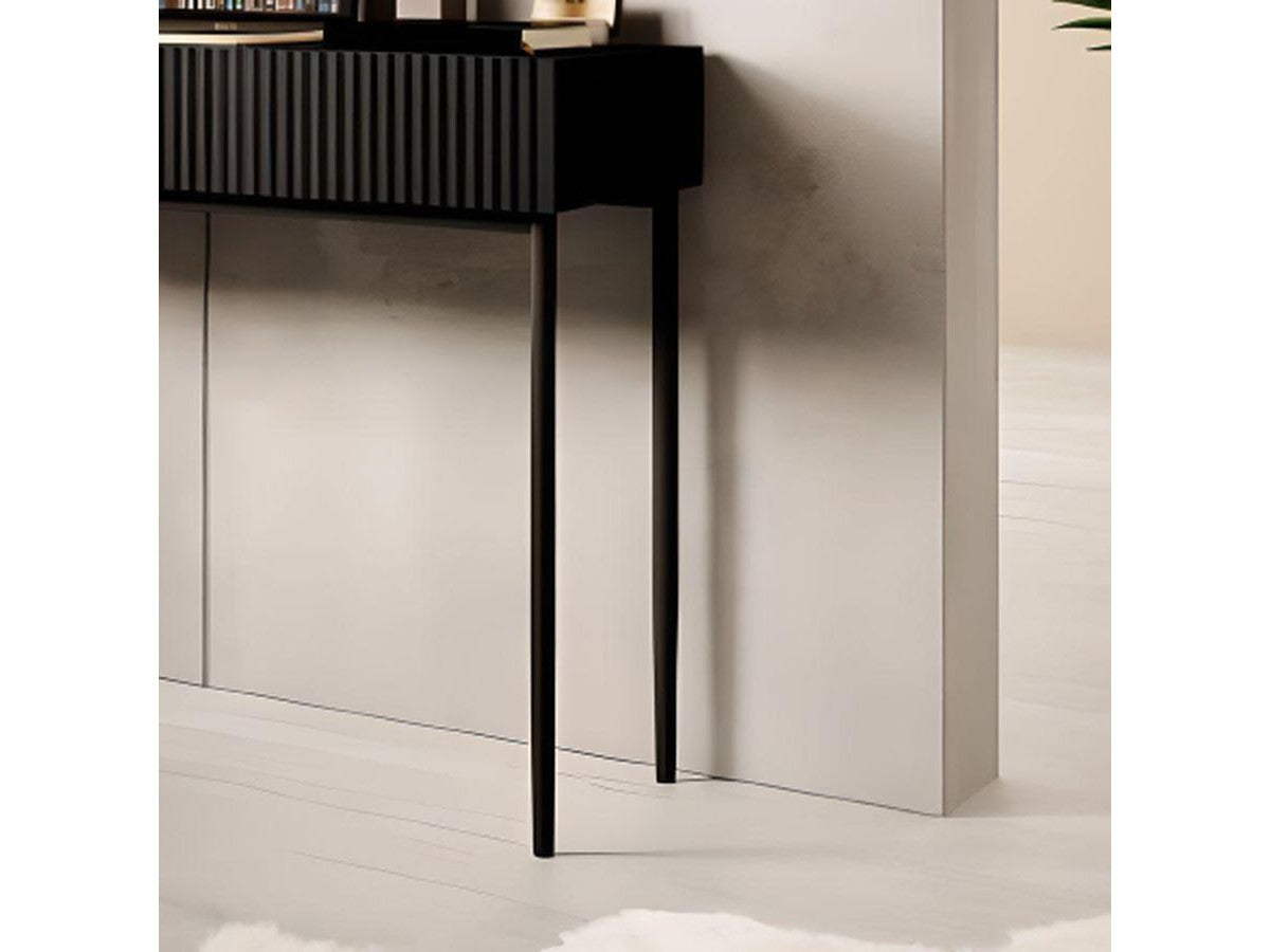 Kasha - Console 2 Tiroirs - Pieds Noirs