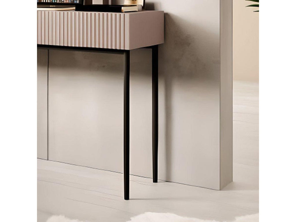 Kasha - Console 2 Tiroirs - Pieds Noirs
