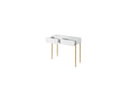 Kasha - Console 2 Tiroirs - Pieds Or