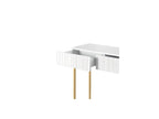 Kasha - Console 2 Tiroirs - Pieds Or