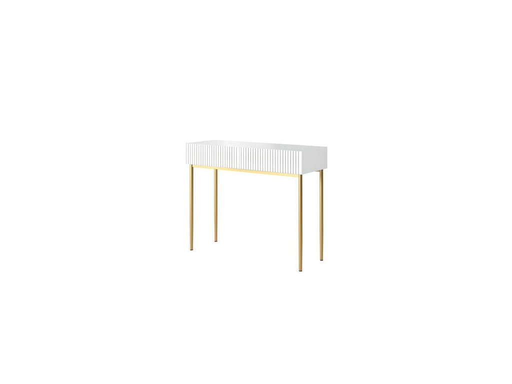 Kasha - Console 2 Tiroirs - Pieds Or