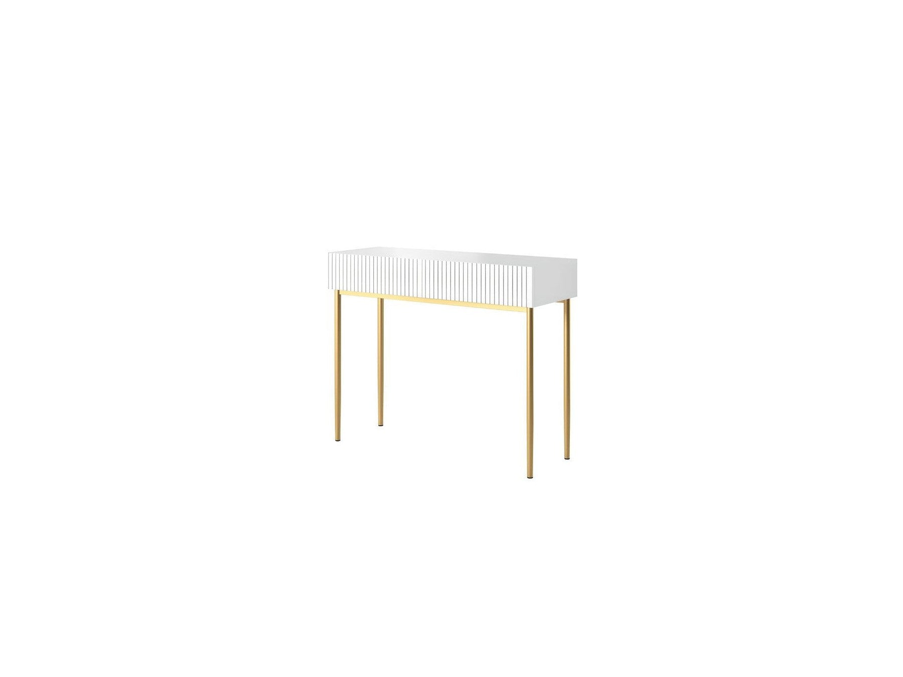 Kasha - Console 2 Tiroirs - Pieds Or