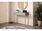 Kasha - Console 2 Tiroirs - Pieds Or