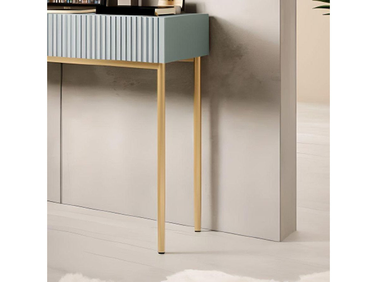 Kasha - Console 2 Tiroirs - Pieds Or