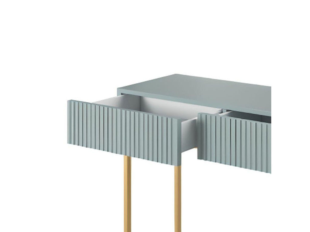 Kasha - Console 2 Tiroirs - Pieds Or