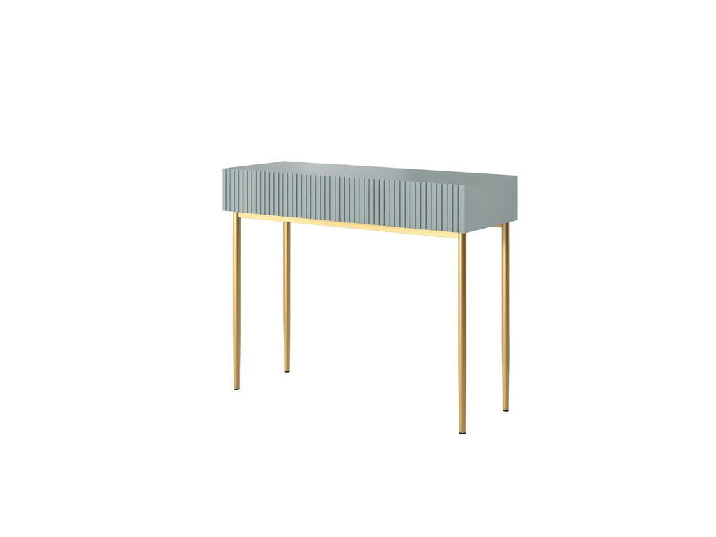 Kasha - Console 2 Tiroirs - Pieds Or