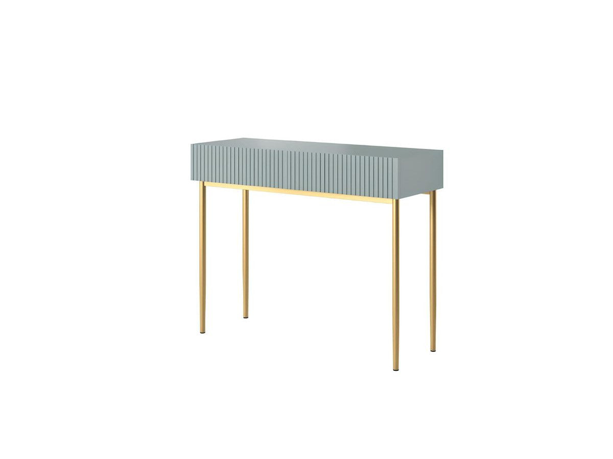 Kasha - Console 2 Tiroirs - Pieds Or