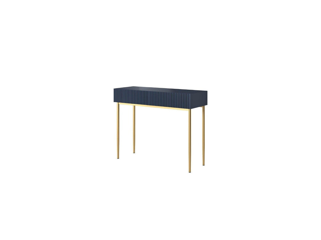 Kasha - Console 2 Tiroirs - Pieds Or