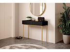 Kasha - Console 2 Tiroirs - Pieds Or