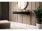Kasha - Console 2 Tiroirs - Pieds Or