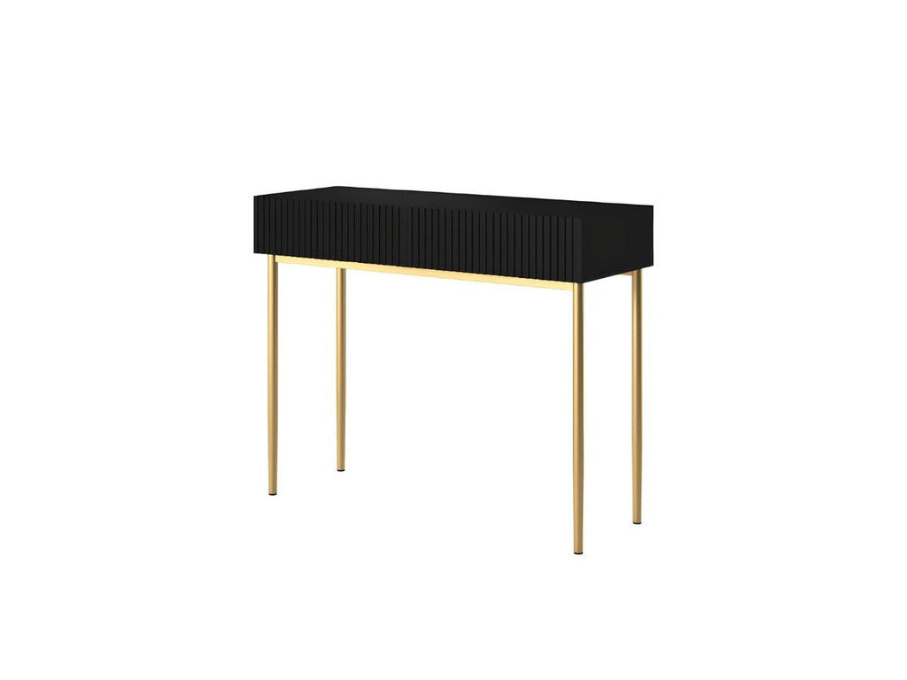 Kasha - Console 2 Tiroirs - Pieds Or
