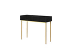 Kasha - Console 2 Tiroirs - Pieds Or