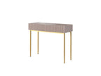 Kasha - Console 2 Tiroirs - Pieds Or