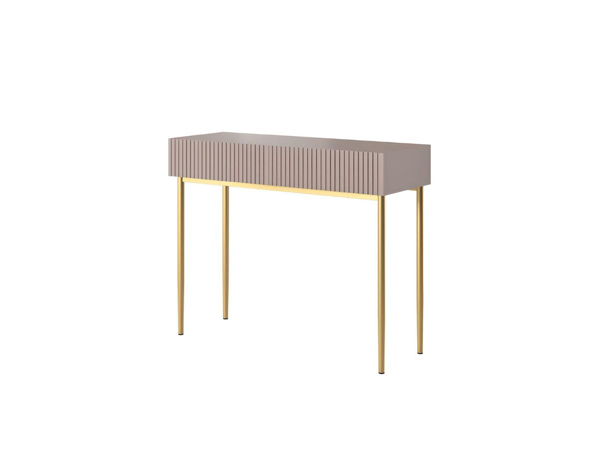 Kasha - Console 2 Tiroirs - Pieds Or