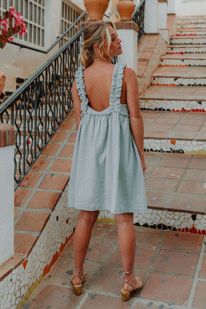 Robe Liam Menthe Brodé