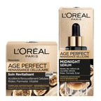 L'Oréal Paris - Age Perfect Renaissance Cellulaire - Duo Soin Jour & Midnight Sérum Nuit