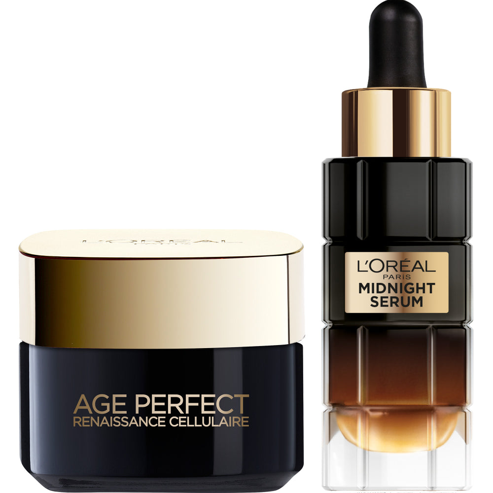 L'Oréal Paris - Age Perfect Renaissance Cellulaire - Duo Soin Jour & Midnight Sérum Nuit
