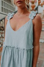 Robe Liam Menthe Brodé