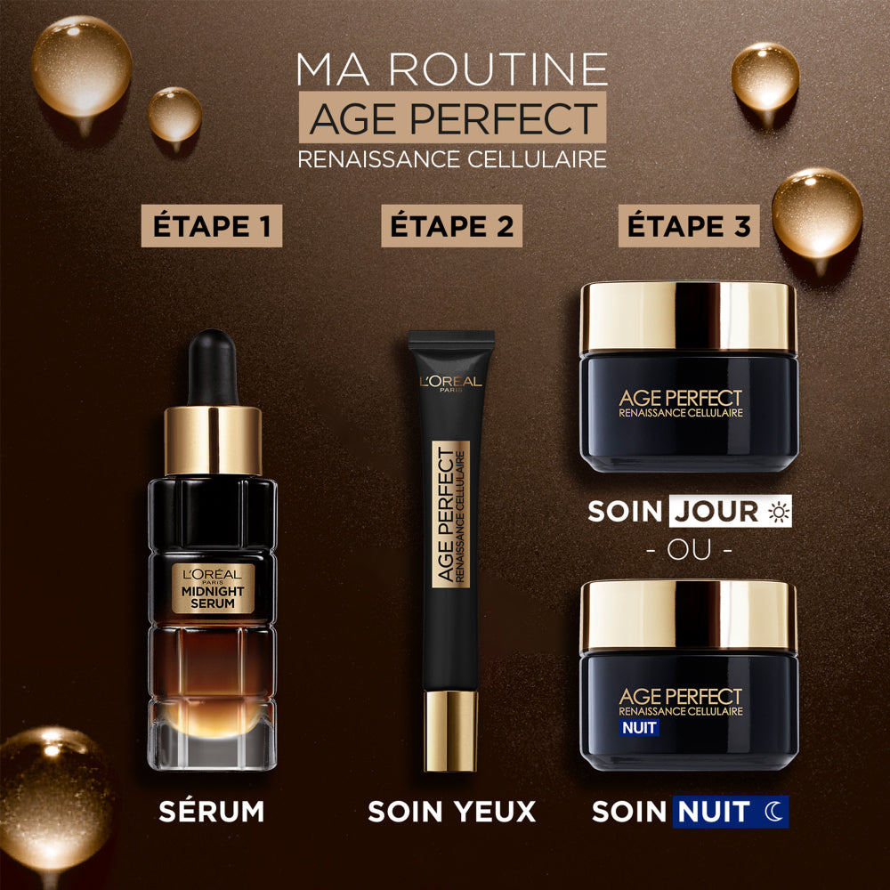 L'Oréal Paris - Age Perfect Renaissance Cellulaire - Duo Soin Jour & Midnight Sérum Nuit