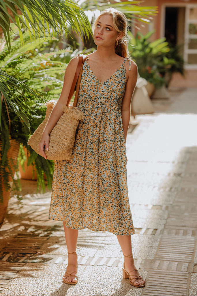 Robe Salma Marguerite Jaune