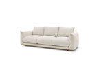 Ernest - Canapé Droit Fixe 3 Places - Tissu Lisse