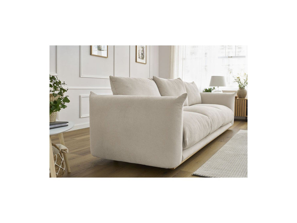Ernest - Canapé Droit Fixe 3 Places - Tissu Lisse