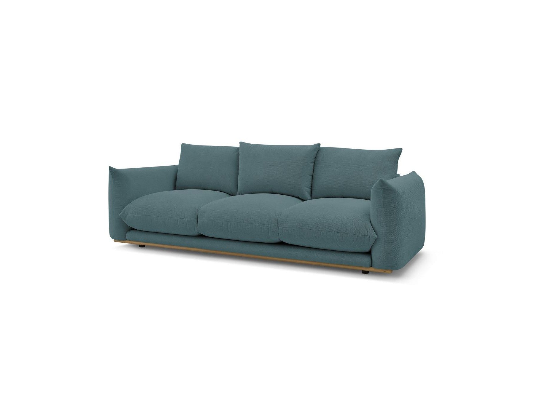 Ernest - Canapé Droit Fixe 3 Places - Tissu Lisse