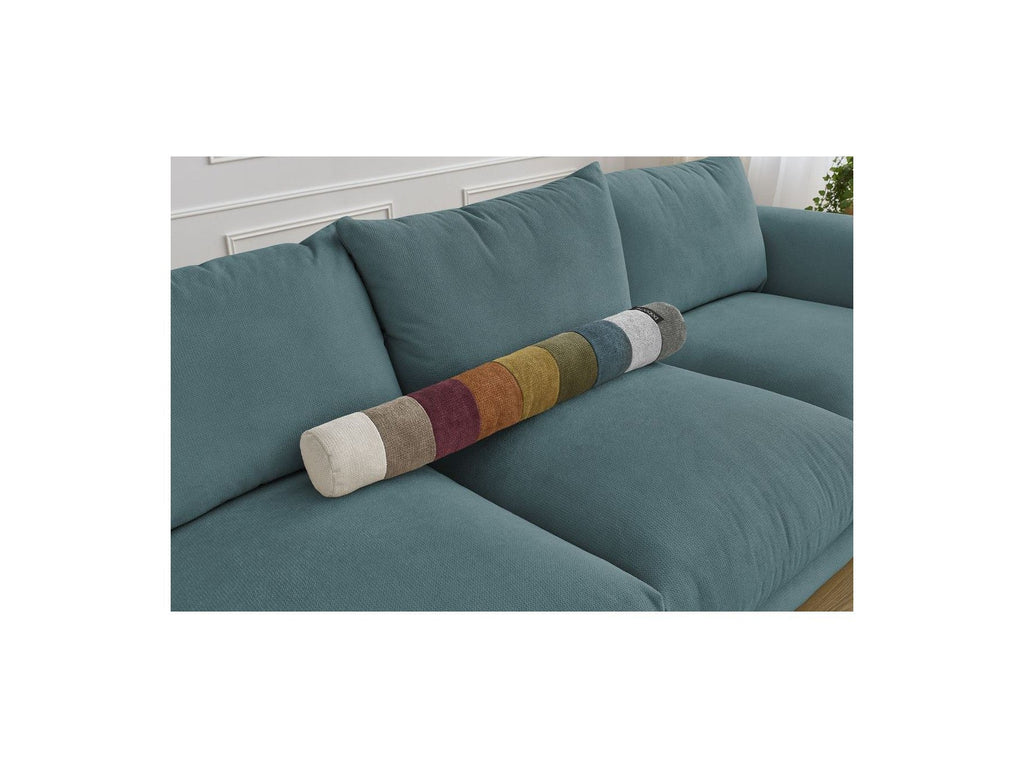 Ernest - Canapé Droit Fixe 3 Places - Tissu Lisse
