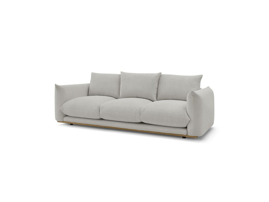 Ernest - Canapé Droit Fixe 3 Places - Tissu Lisse