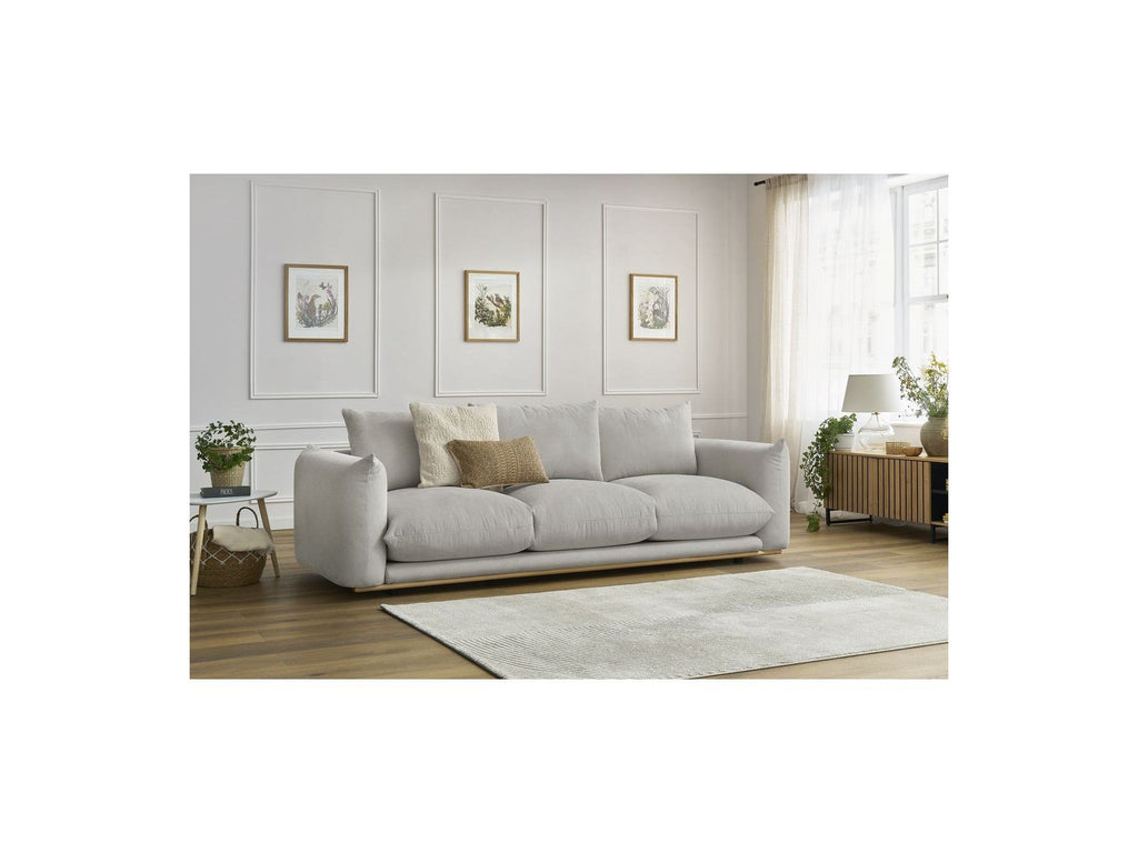 Ernest - Canapé Droit Fixe 3 Places - Tissu Lisse