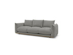 Ernest - Canapé Droit Fixe 3 Places - Tissu Lisse