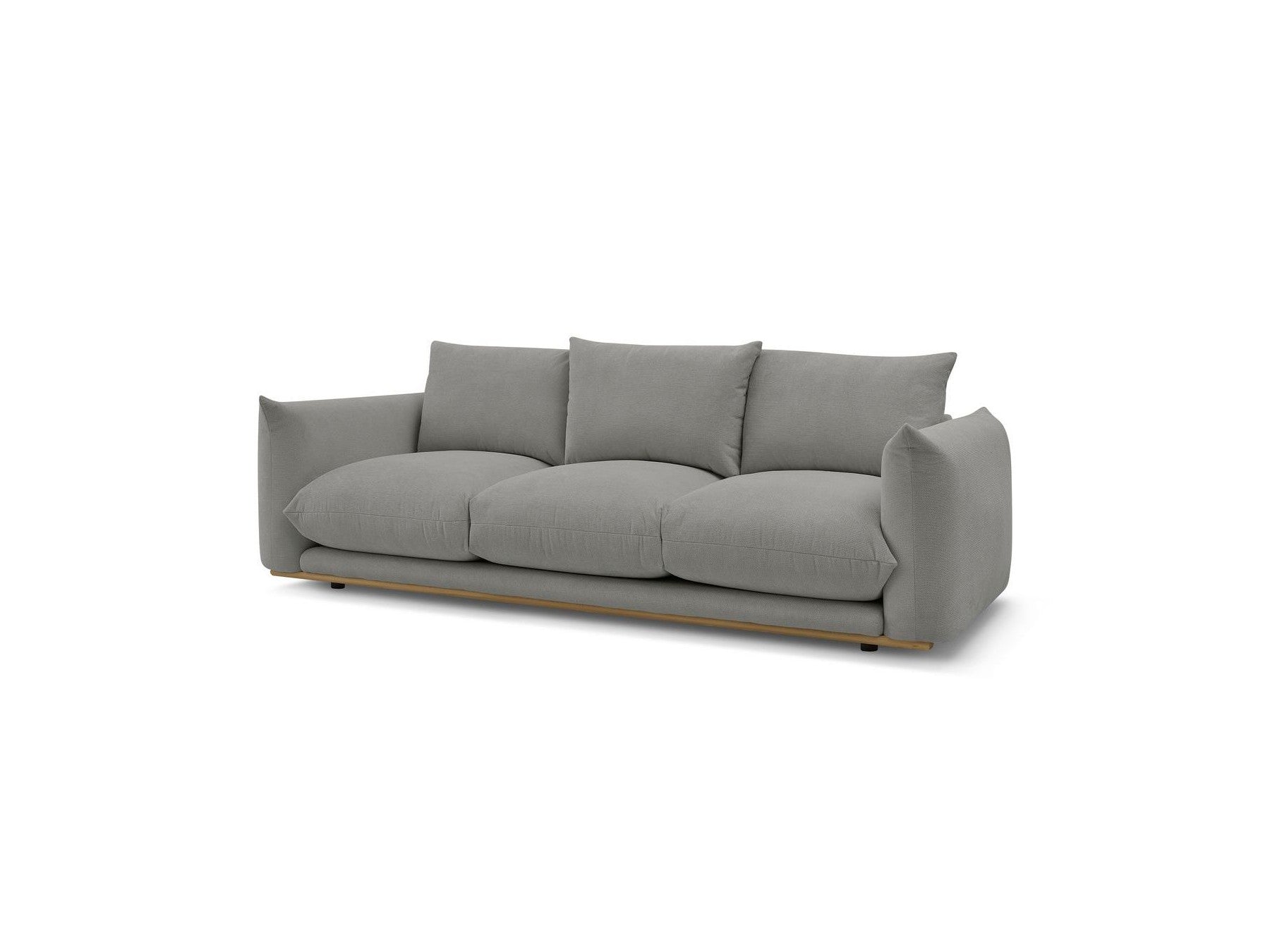 Ernest - Canapé Droit Fixe 3 Places - Tissu Lisse