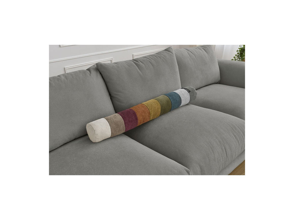 Ernest - Canapé Droit Fixe 3 Places - Tissu Lisse