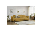 Ernest - Canapé Droit Fixe 3 Places - Tissu Lisse
