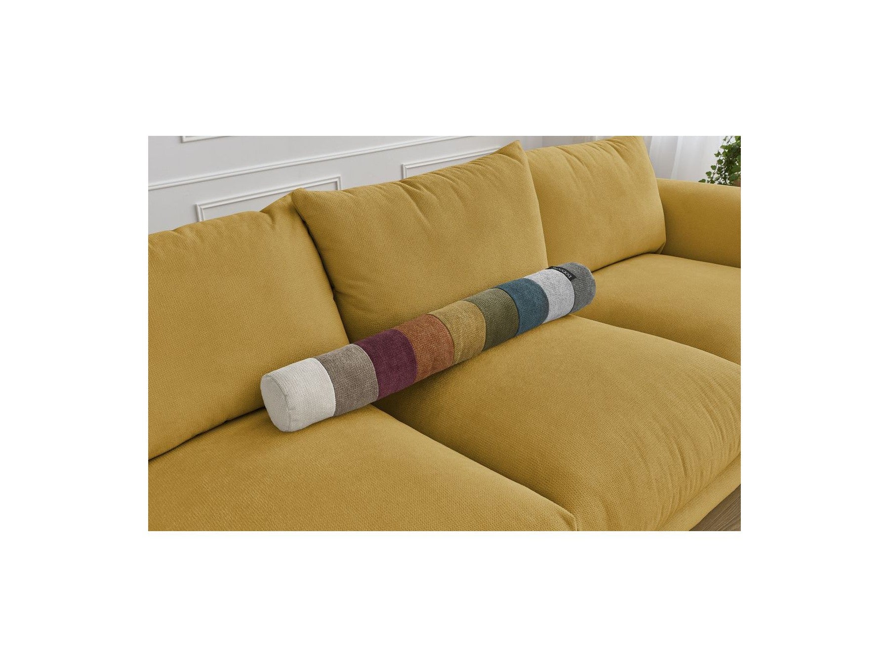 Ernest - Canapé Droit Fixe 3 Places - Tissu Lisse