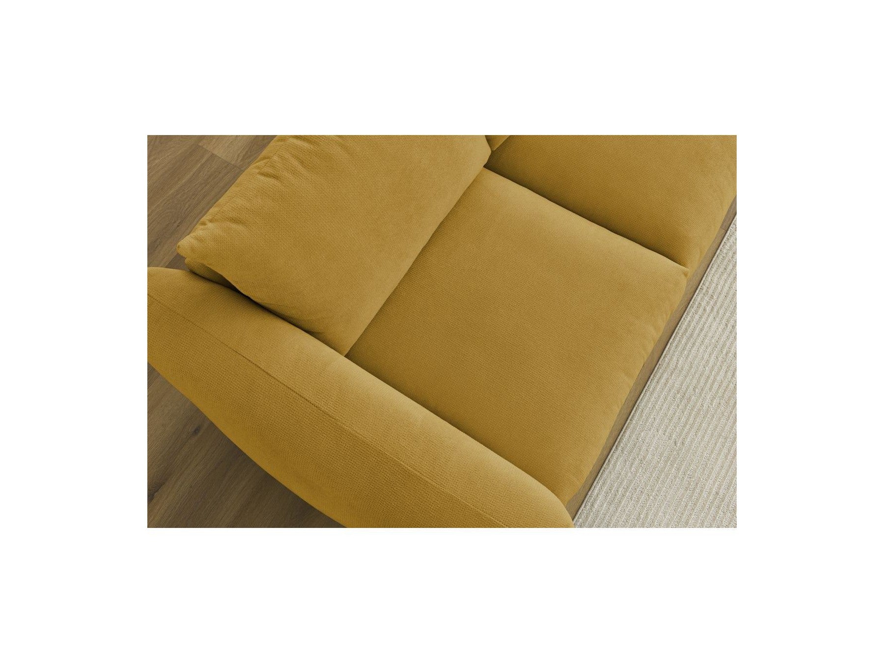 Ernest - Canapé Droit Fixe 3 Places - Tissu Lisse