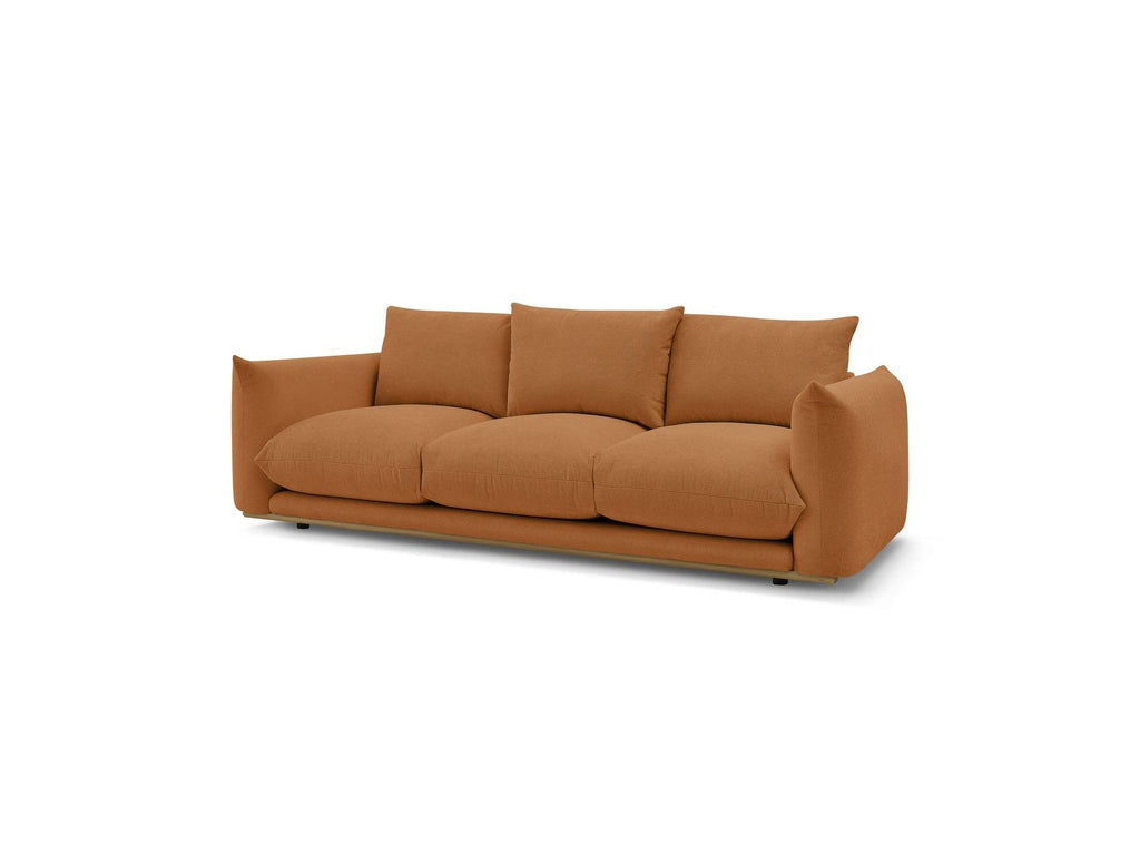 Ernest - Canapé Droit Fixe 3 Places - Tissu Lisse