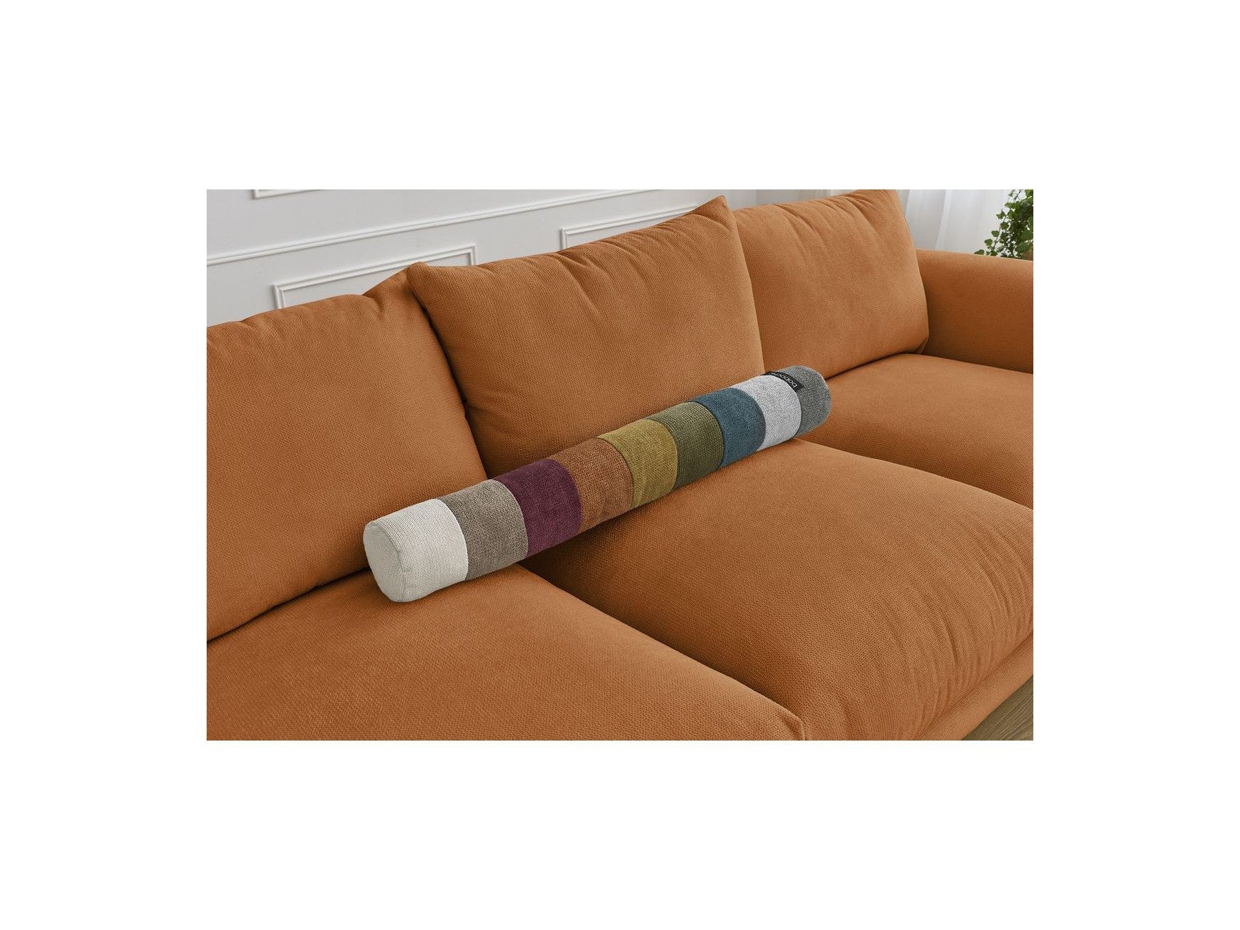 Ernest - Canapé Droit Fixe 3 Places - Tissu Lisse