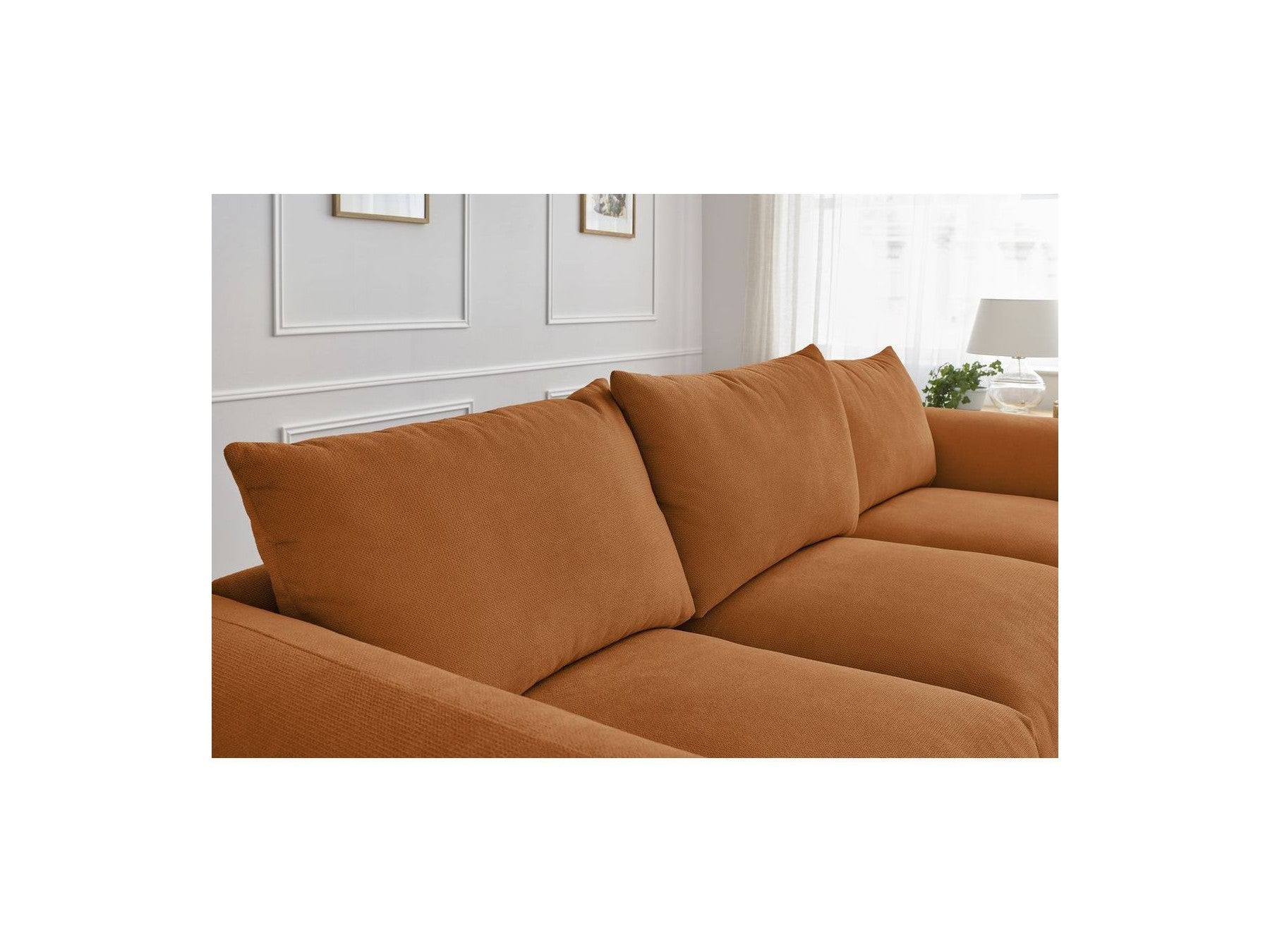 Ernest - Canapé Droit Fixe 3 Places - Tissu Lisse