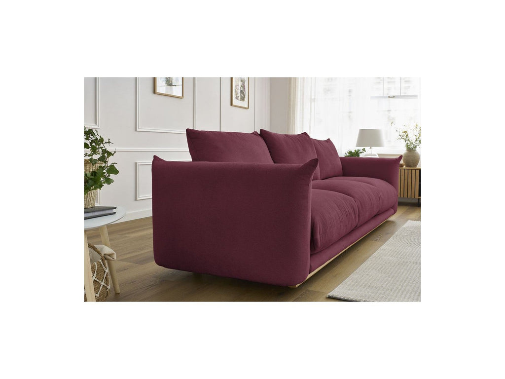 Ernest - Canapé Droit Fixe 3 Places - Tissu Lisse