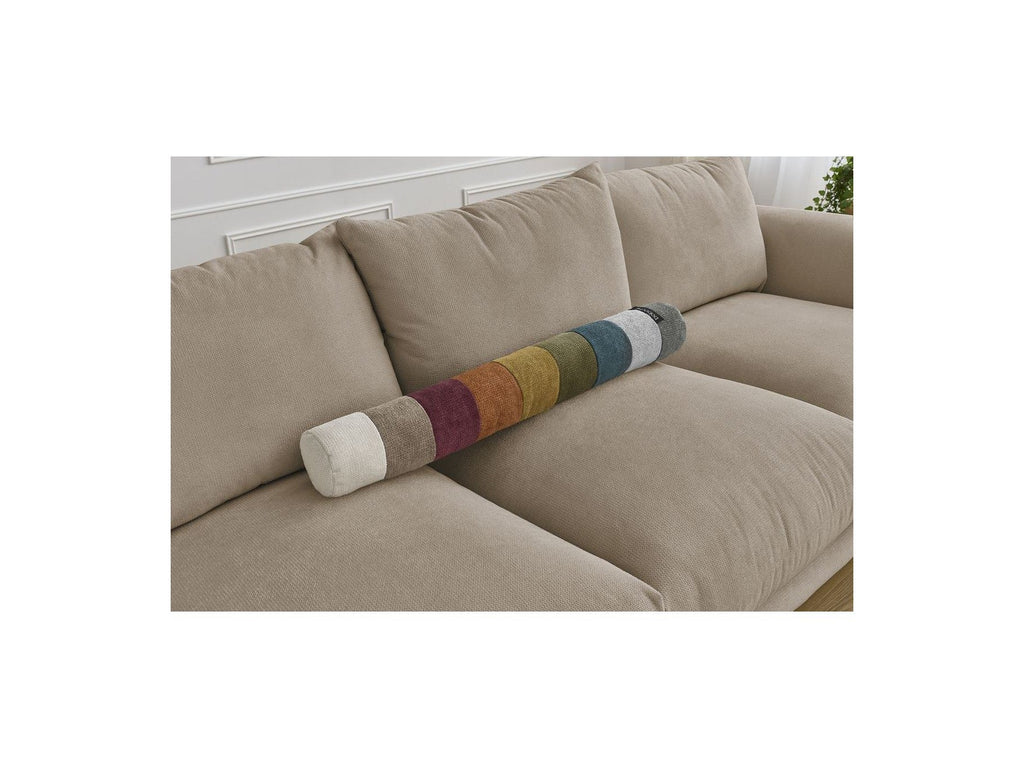 Ernest - Canapé Droit Fixe 3 Places - Tissu Lisse
